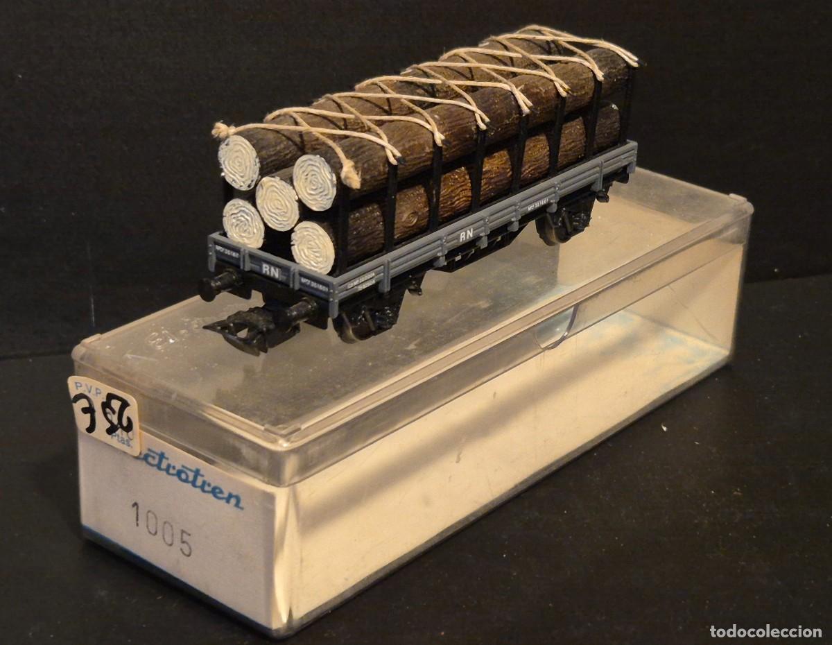 Comboios Escala: VAGON ELECTROTREN 1005 SIN PLASTICO INTERIOR DE LA CAJA FUNCIONA BIEN