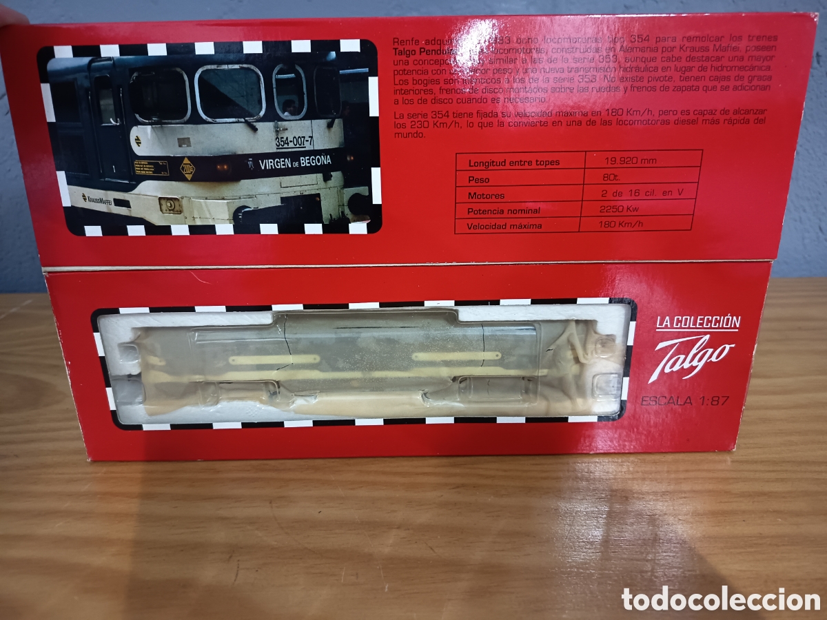 Trenes Escala: COLECCI&Oacute;N TALGO ELECTROTREN 354 NUEVA EN SU CAJA ORIGINAL
