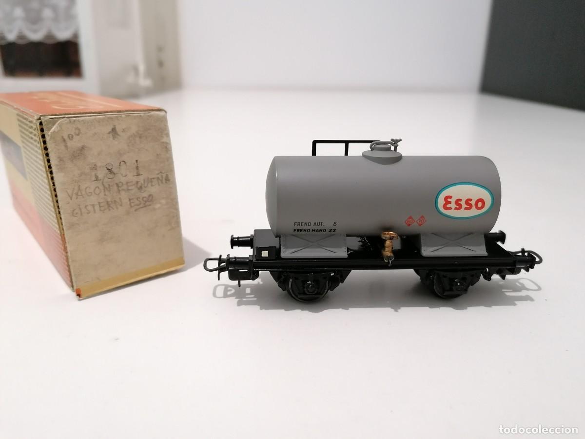 Comboios Escala: Electrotren H0 1801 Vag&oacute;n Cisterna ESSO Renfe Nuevo
