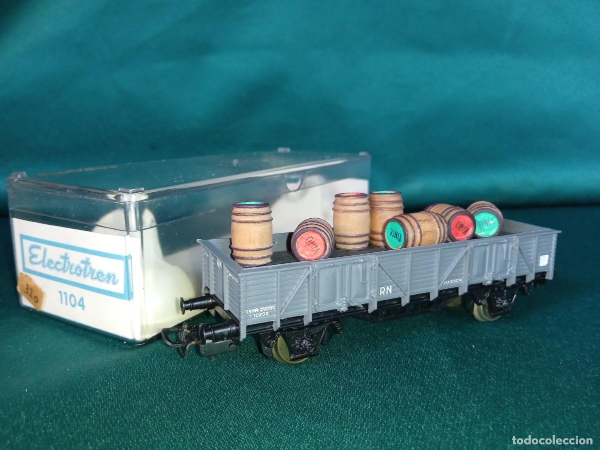 Trenes escala: VAG&Oacute;N de MERCANC&Iacute;AS Electrotren, Toneles.