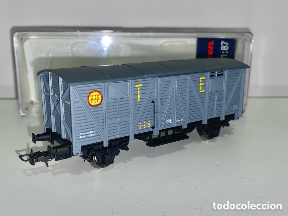 Trenes escala: ELECTROTREN 1355K VAGON CERRADO RENFE T.E. Ep.3