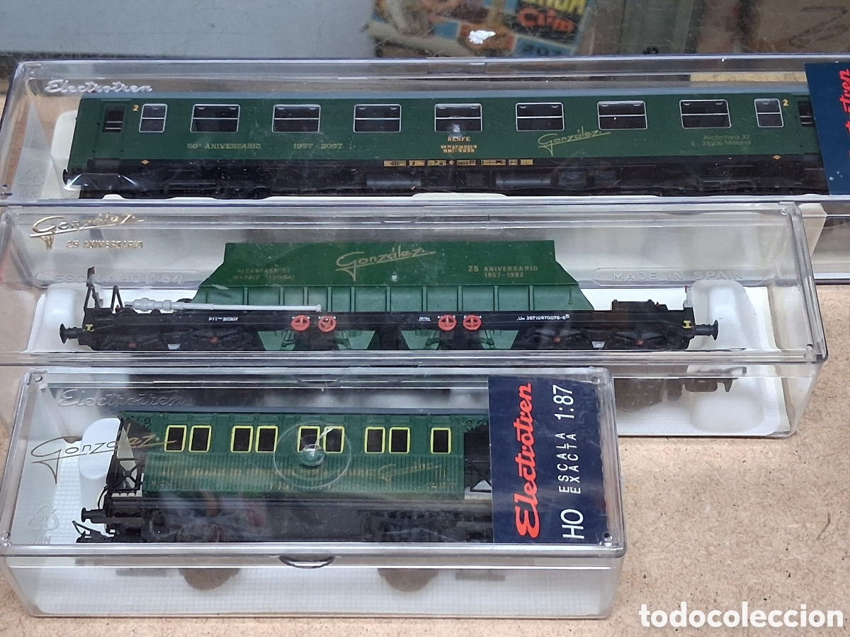 Trenes escala: Lote 6 vagones ho electrotren Gonzalez VER 2 FOTOS