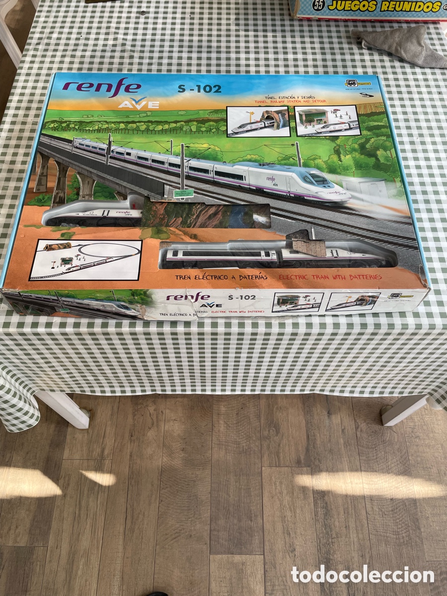 Trenes escala: Tren electrico Pequetren Renfe AVE S-102 completo funcionando caja original