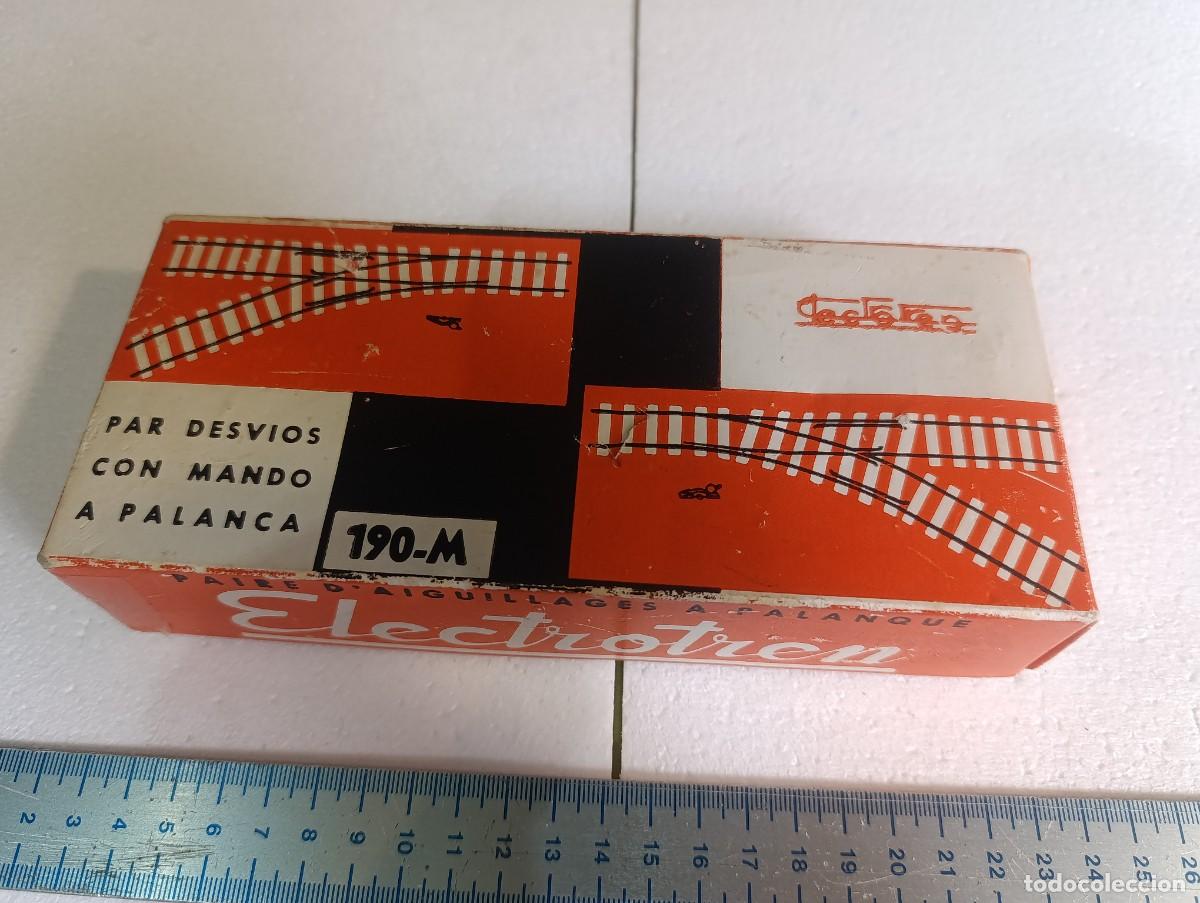 Trenes escala: ELECTROTREN - 2 DESVIOS CON CAMBIO MANUAL - REF. 190 - ESC. H0 - ESPA&Ntilde;A ( )
