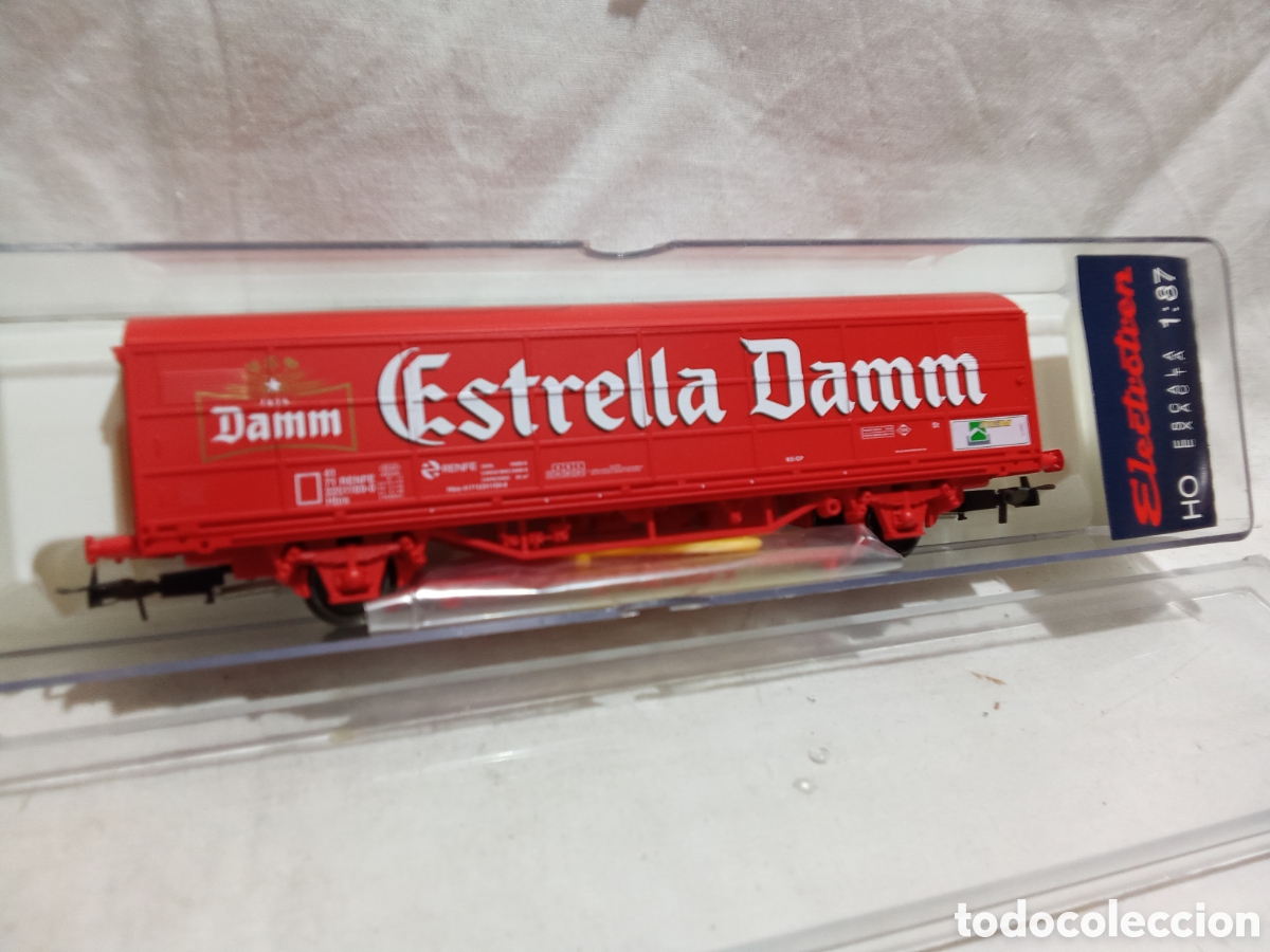 Trenes escala: VAG&Oacute;N CERRADO JPD &rdquo;ESTRELLA DAMM&rdquo; 1759K ELECTROTREN H0