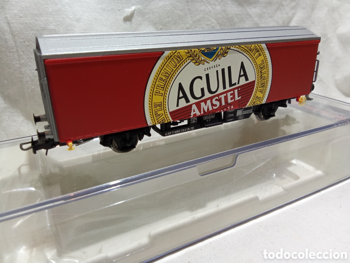 Trenes escala: VAG&Oacute;N CERVECERO &rdquo;&Aacute;GUILA&rdquo; ELECTROTR&Eacute;N H0 1638 K EN CAJA