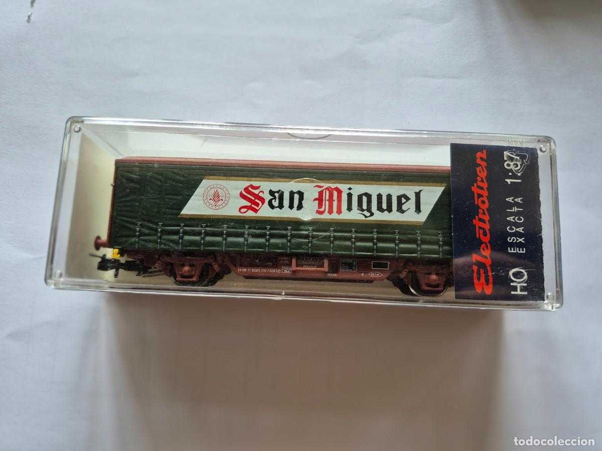 Trenes escala: Vag&oacute;n cerrado Hins. Electrotren 1412K H0 San Miguel