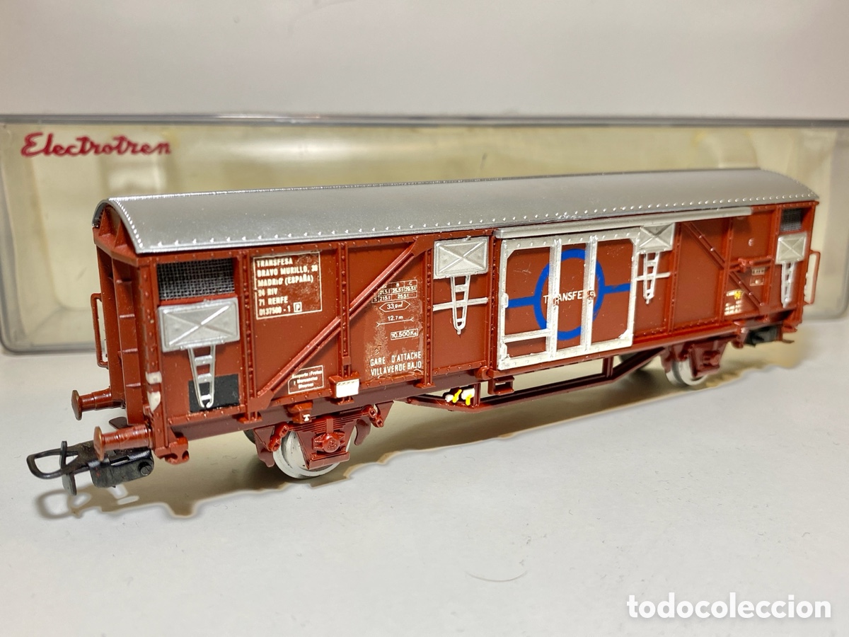 Trenes escala: ELECTROTREN 1450 Vag&oacute;n Cerrado Transfesa