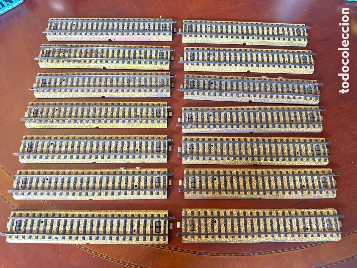 Trenes escala: LOTE DE 14 V&Iacute;AS RECTAS ELECTROTREN