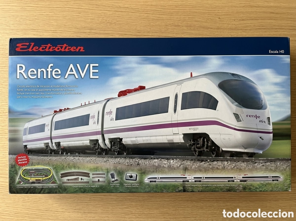 Comboios Escala: Electrotren Hornby Escala H0 - Set Circuito de Iniciaci&oacute;n Renfe AVE S-102 / S-103 con Trakmat y Ampl