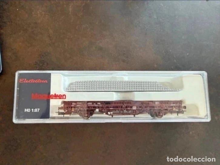 Modelleisenbahnen: Electrotren E1338 vag&oacute;n plataforma Ks Transfesa H0 Maquetren con caja