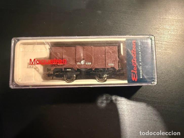 Trenes escala: Electrotren vag&oacute;n cerrado Andaluces G 5530 Maquetren 1996 serie limitada H0