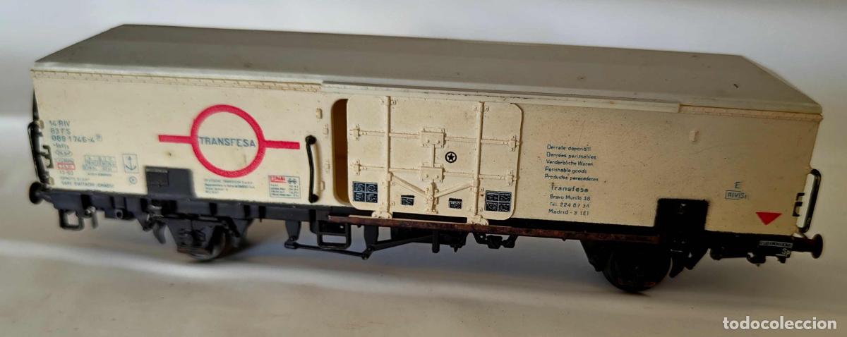 Trenes escala: ELECTROTREN VAGON FRIGORIFICO TRANFESA ESCALA H0