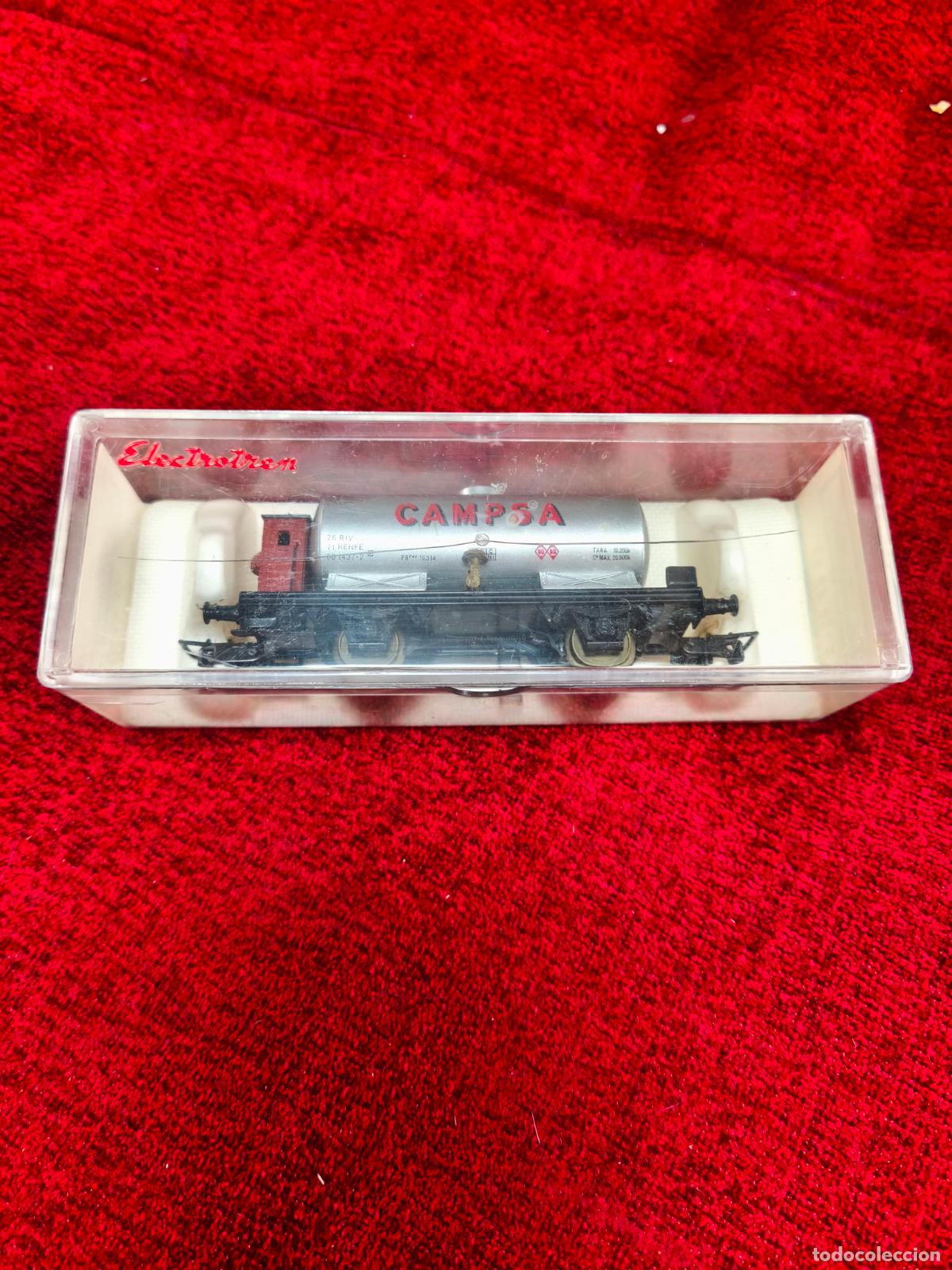 Trenes escala: VAG&Oacute;N ELECTROTREN CAMPSA EN CAJA ORIGINAL.