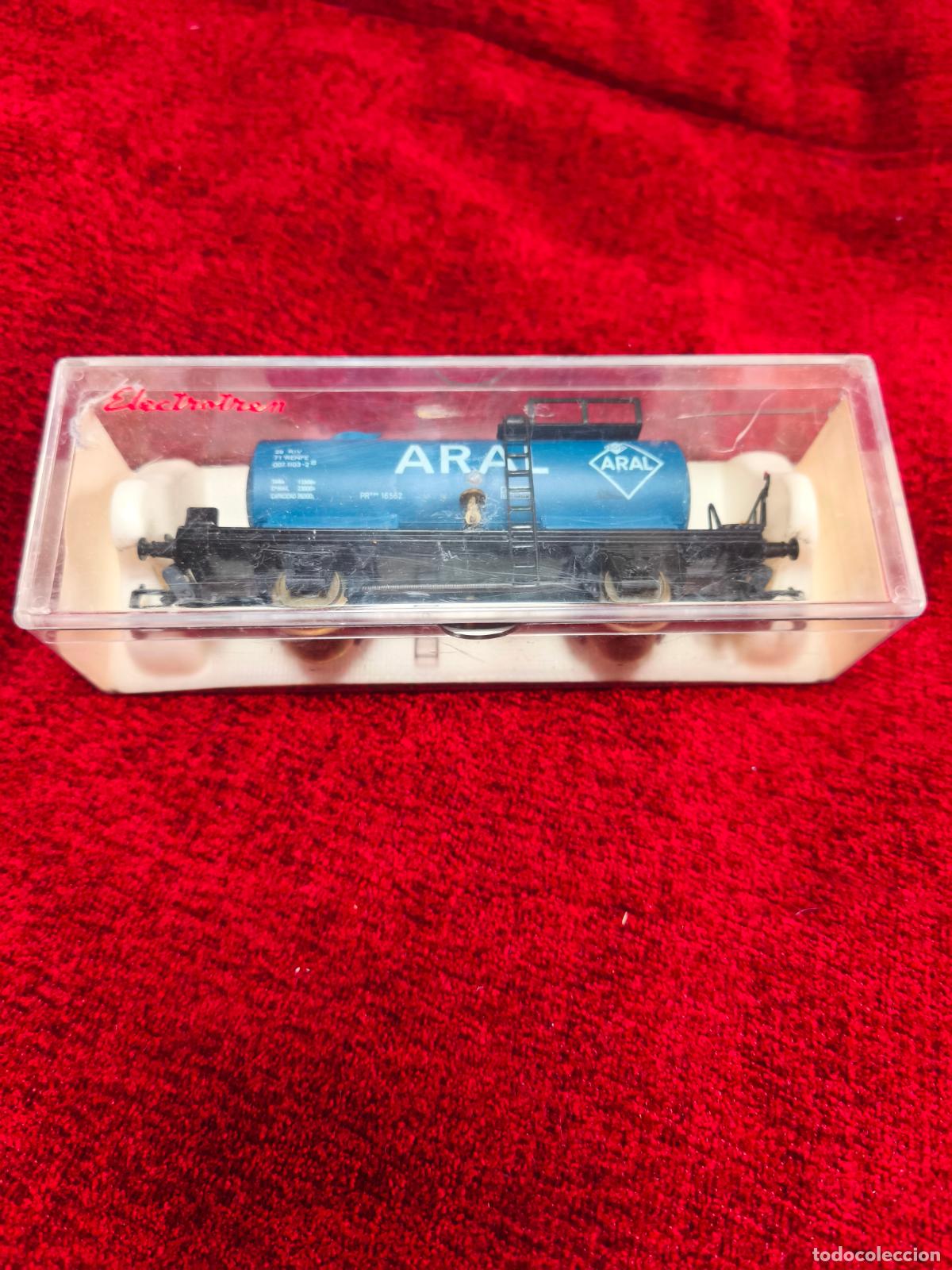 Trenes escala: VAG&Oacute;N ELECTROTREN ARAL EN CAJA ORIGINAL.