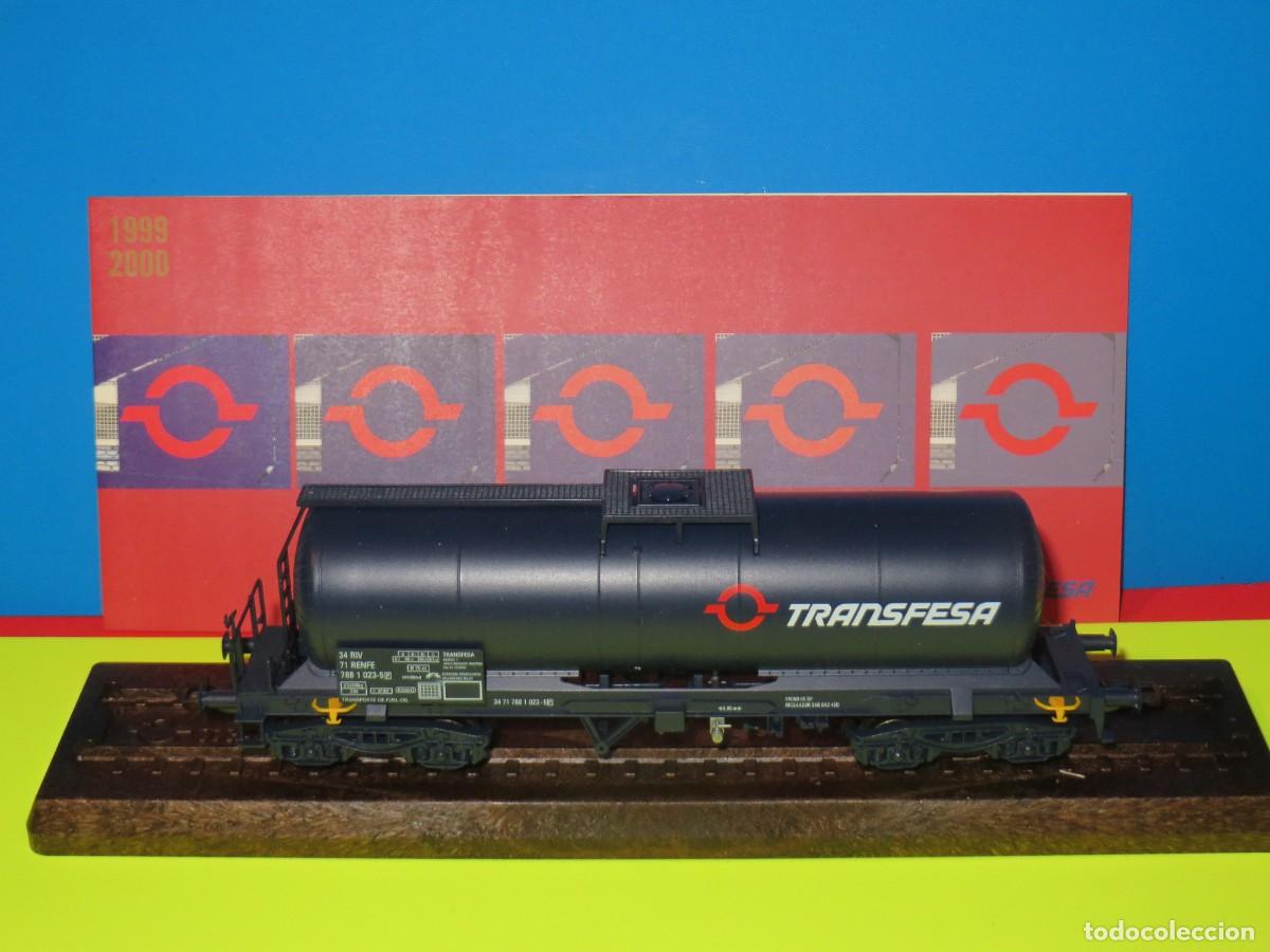Trenes escala: VAG&Oacute;N CISTERNA TRANSFESA ELECTROTREN REGALO DE NAVIDAD. ESCALA H0