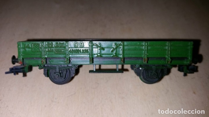 Trenes escala: VAGON PLATAFORMA FLEISCHMANN,DB,ESCALA HO.RESTOS DE PEGAMENTO - Foto 1
