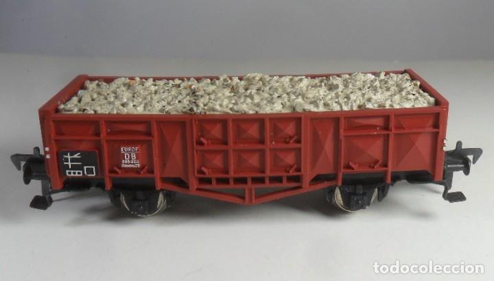 Trenes escala: H0 - FLEISCHMANN - VAGON DE BORDE ALTO CON CARGA - Foto 3