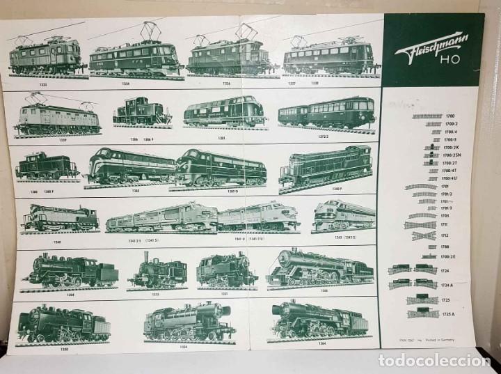 Trenes escala: Folleto FLEISCHMANN del a&ntilde;o 1963 - Foto 1
