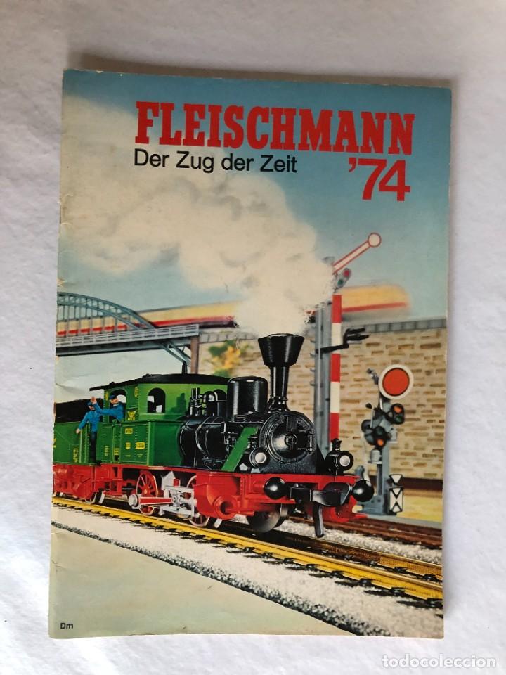 Trenes Escala: Catalogo Fleischmann Escalas N y H0 año 1974 en alemán, con hoja de precios - Foto 1 - 283223248