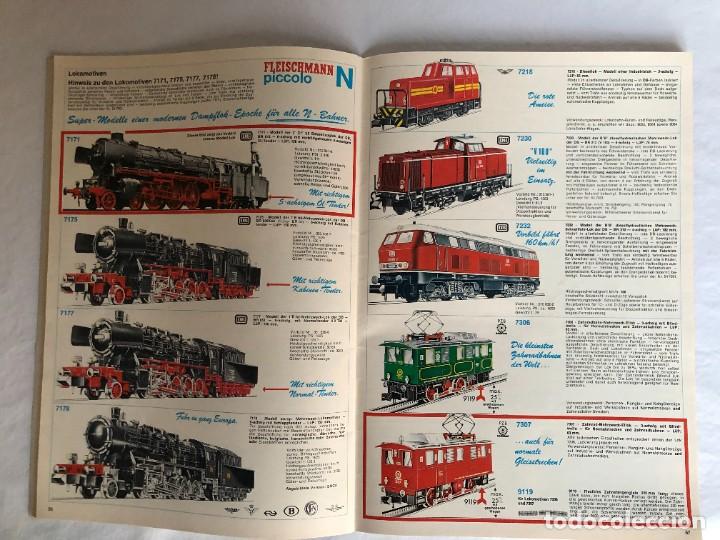 Trenes Escala: Catalogo Fleischmann Escalas N y H0 año 1974 en alemán, con hoja de precios - Foto 4 - 283223248