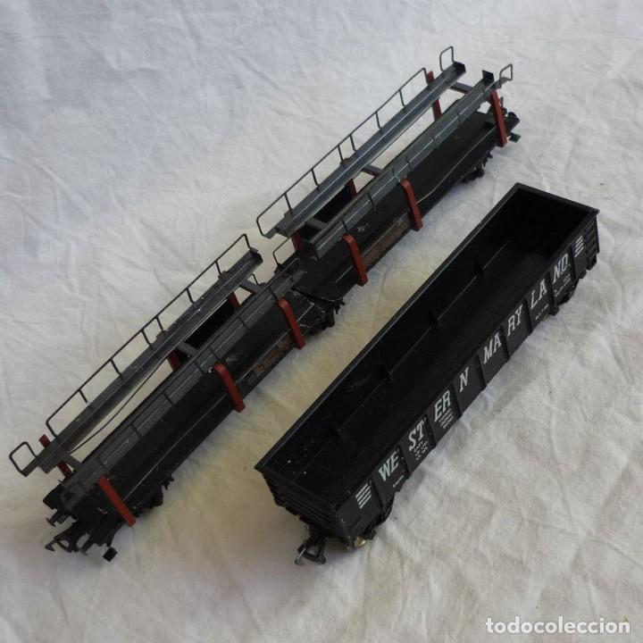 Trenes escala: 2 vagones Fleischmann HO pl&aacute;stico y metal - Foto 1