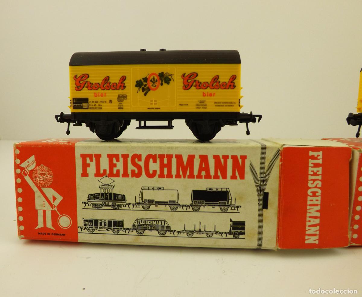 Trenes escala: Fleischmann pareja de vagones de carga - Foto 2