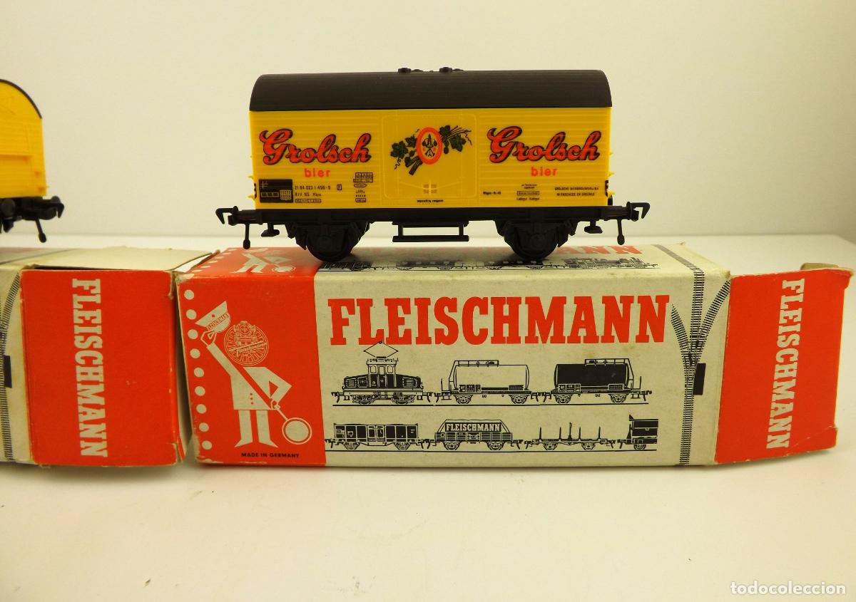 Trenes escala: Fleischmann pareja de vagones de carga - Foto 3