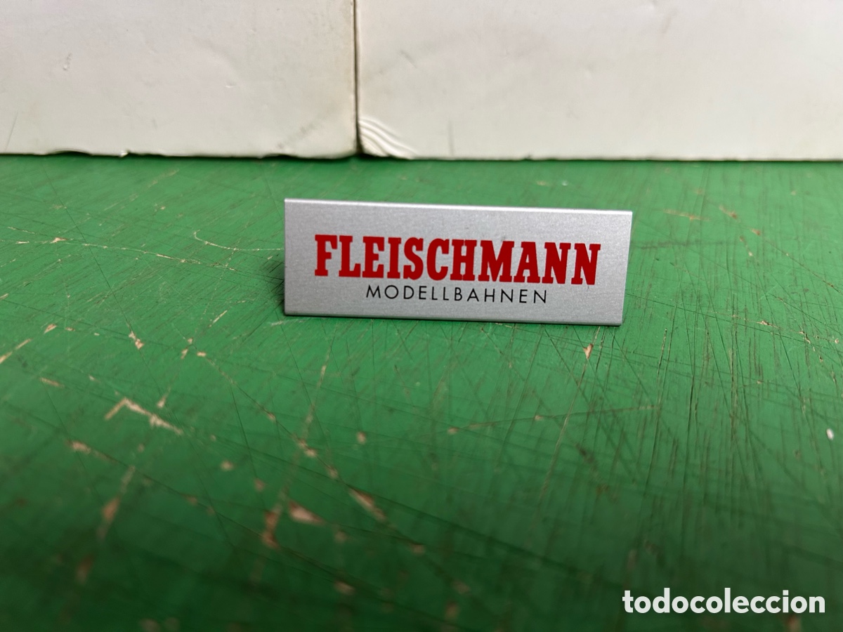 Trenes escala: FLEISCHMANN PLACA DE METAL DE MESA - Foto 3