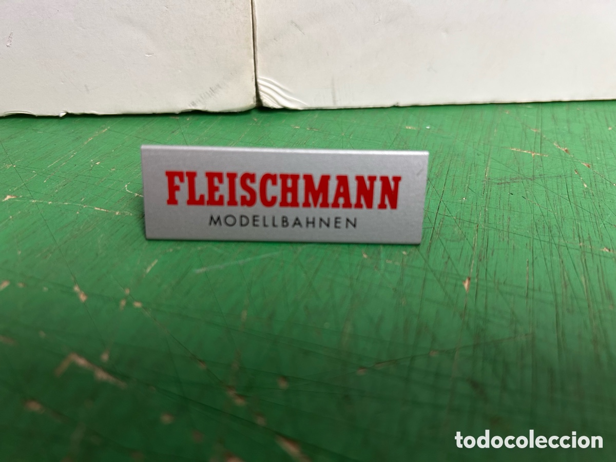 Trenes escala: FLEISCHMANN PLACA DE METAL DE MESA - Foto 1