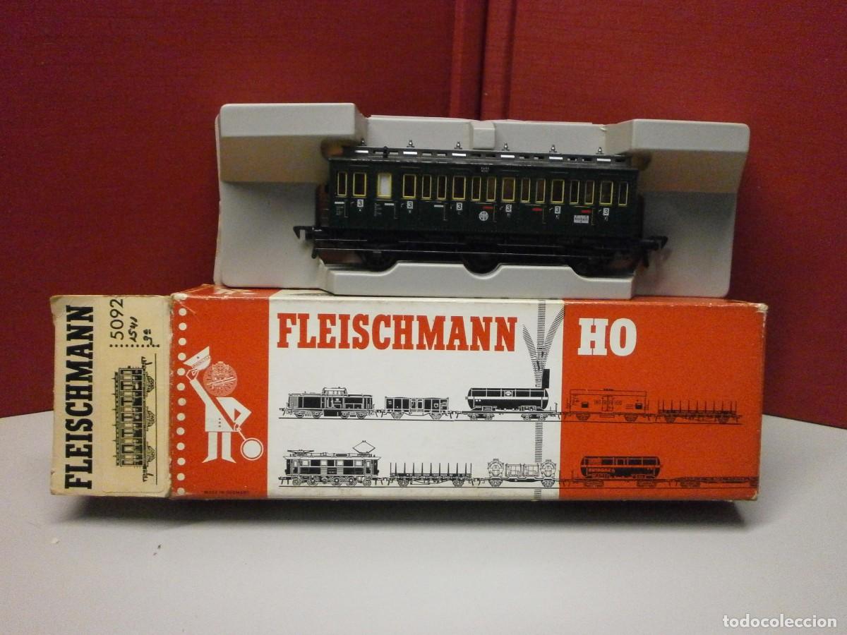 Trenes escala: vagon fleischmann h0 ref 5092 buen estado - Foto 1