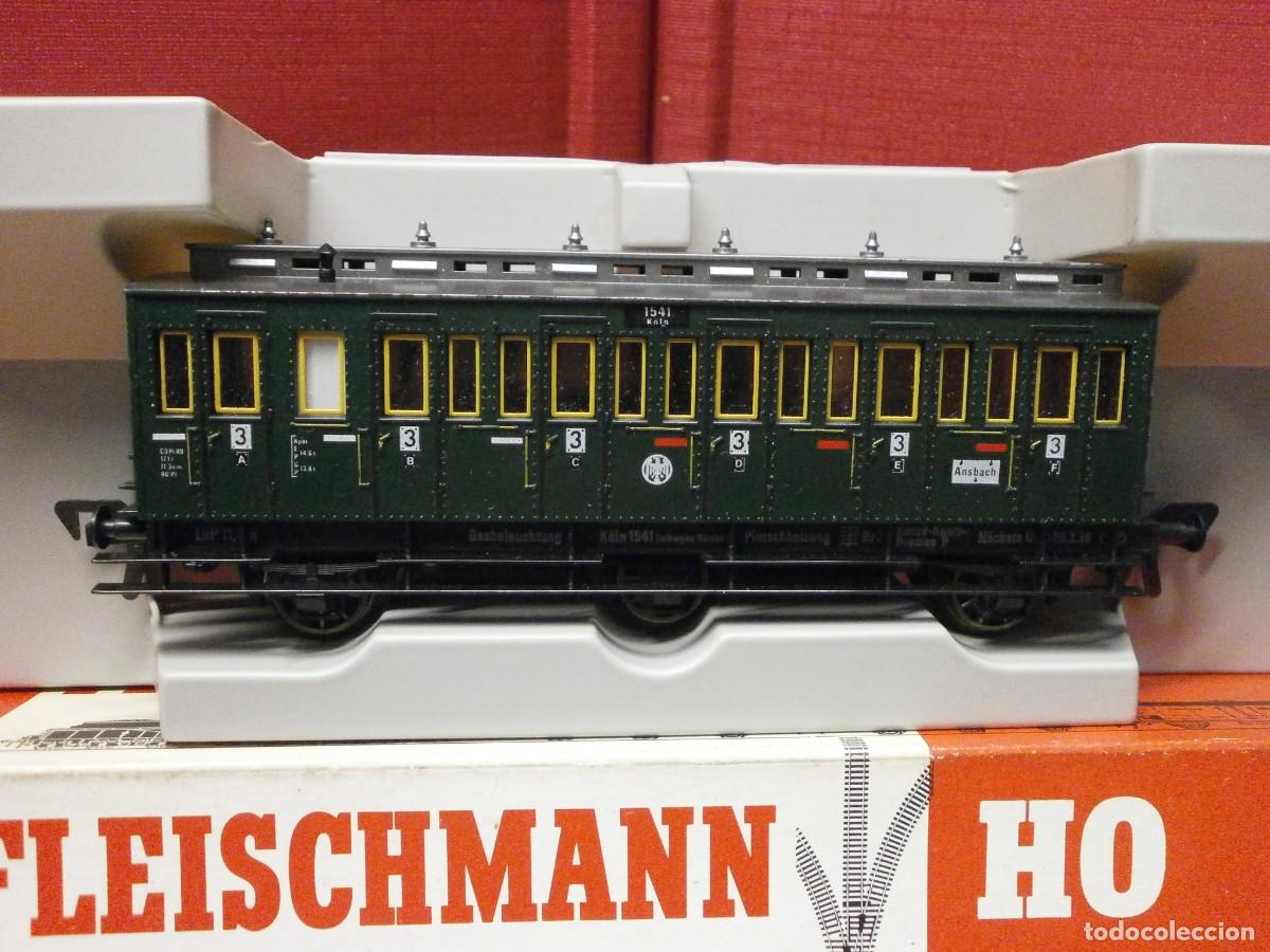 Trenes escala: vagon fleischmann h0 ref 5092 buen estado - Foto 2