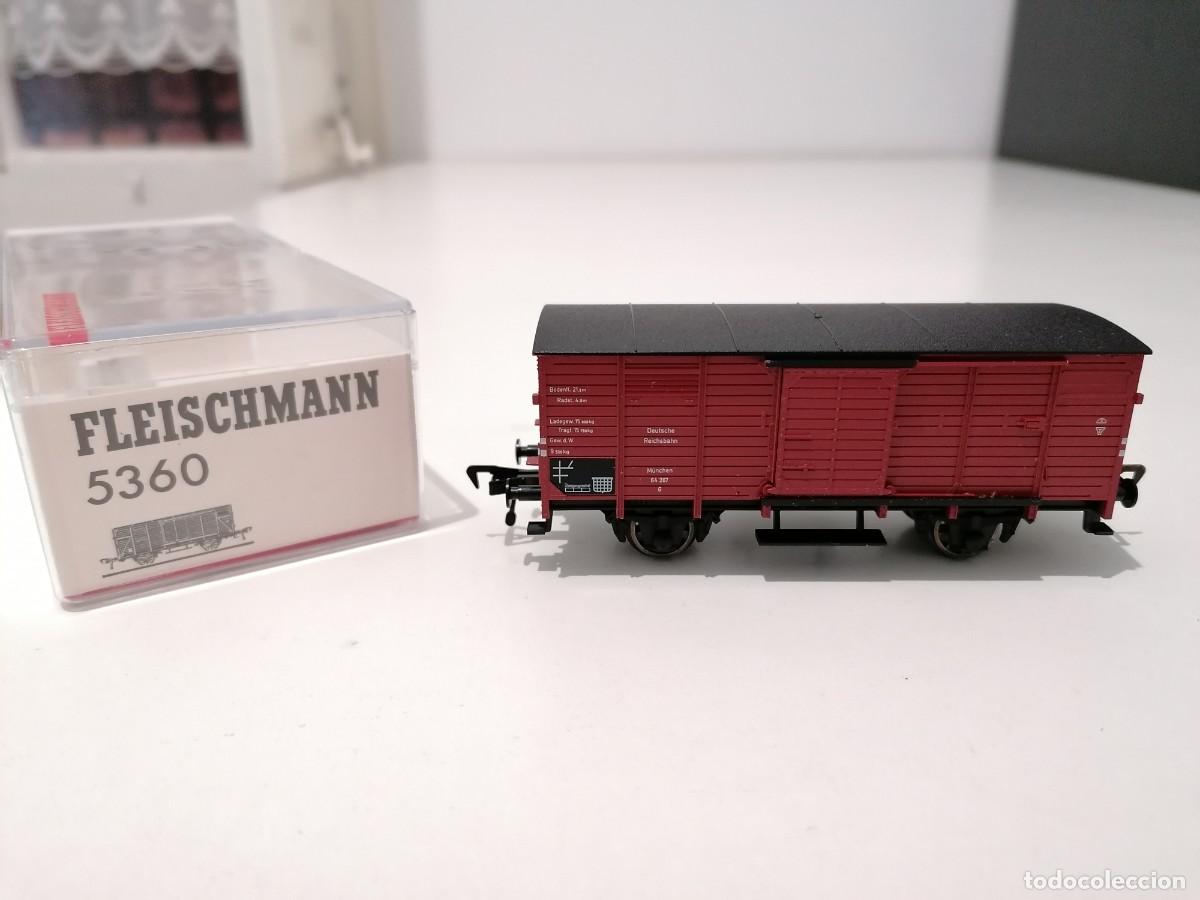 Treni in Scala: Fleischmann H0 5360 Vag&oacute;n Cerrado DRG Nuevo