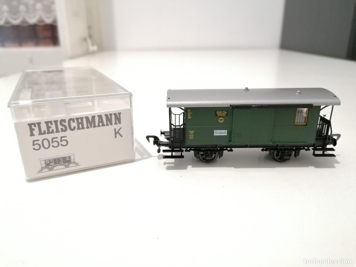 Treni in Scala: Fleischmann H0 5055K Vag&oacute;n de Equipaje DRG N&uuml;rnberg Nuevo