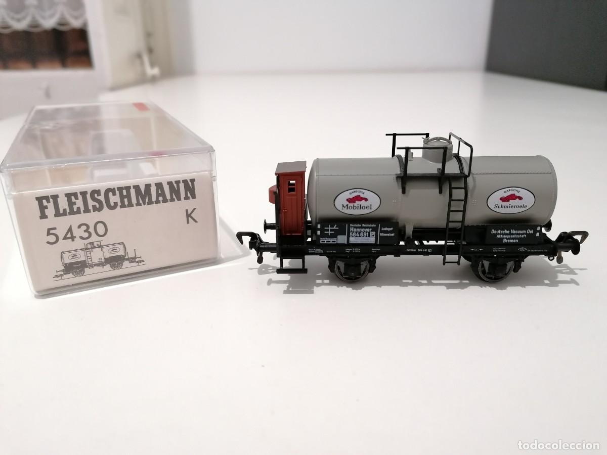 Treni in Scala: Fleischmann H0 5430K Vag&oacute;n Cisterna Mobiloel DRG Nuevo