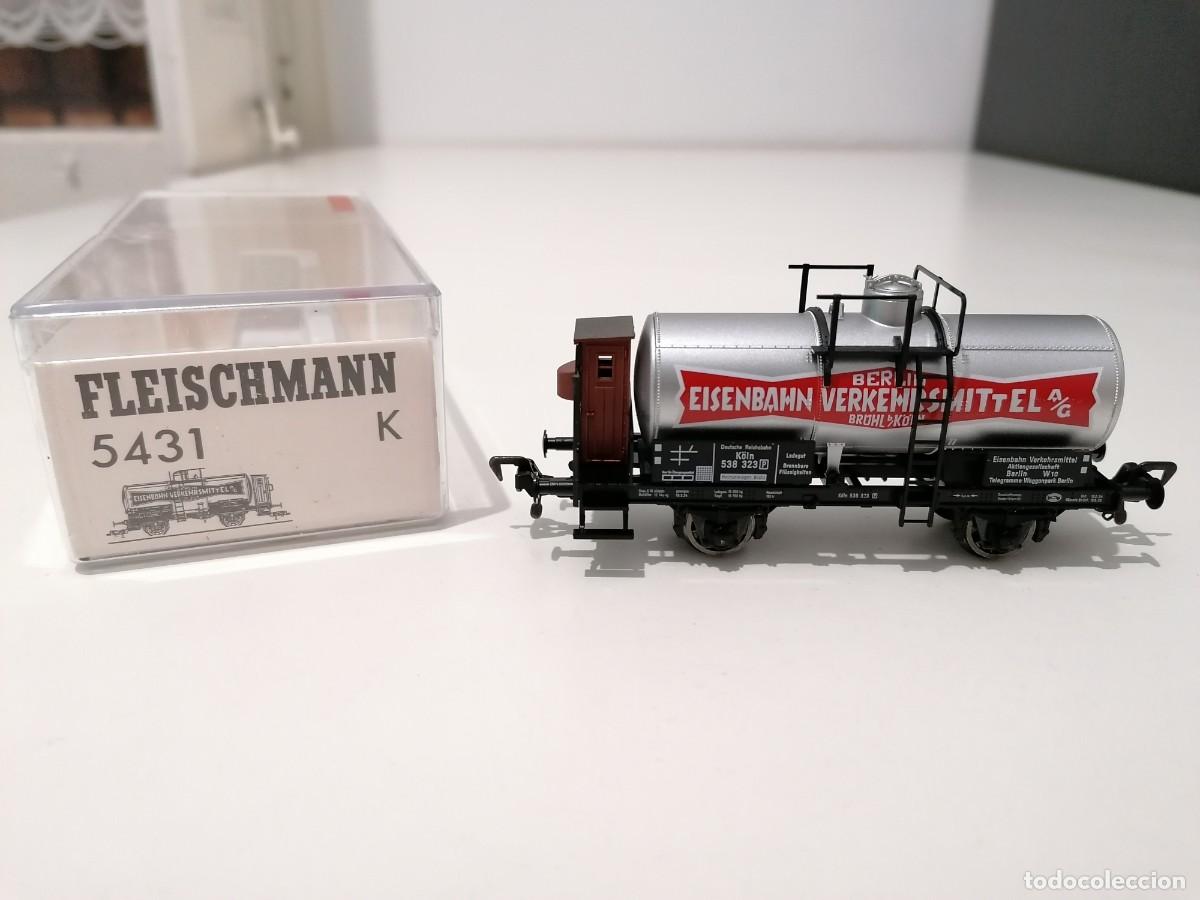 Treni in Scala: Fleischmann H0 5431K Vag&oacute;n Cisterna Eisenbahn DRG Nuevo