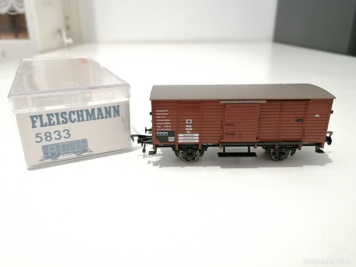 Treni in Scala: Fleischmann H0 5833 Vag&oacute;n Cerrado Halle KPEV Nuevo