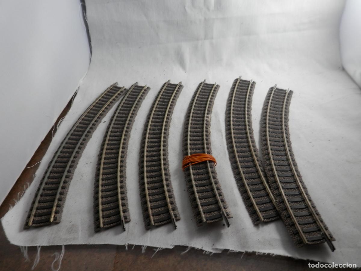 Trenes Escala: LOTE VIAS ESCALA HO DE FLEISCHMANN CON BALASTO