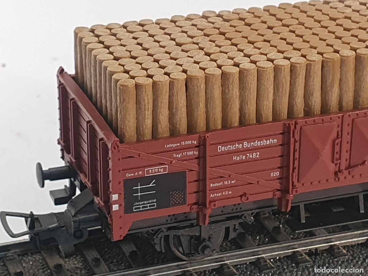 Trenes escala: Fleischmann escala h0 1/87 vag&oacute;n mercanc&iacute;as - Foto 2