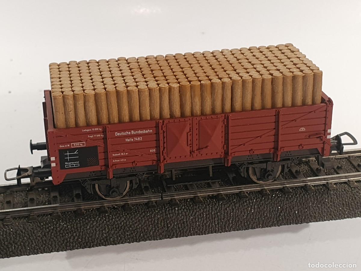 Trenes escala: Fleischmann escala h0 1/87 vag&oacute;n mercanc&iacute;as - Foto 4
