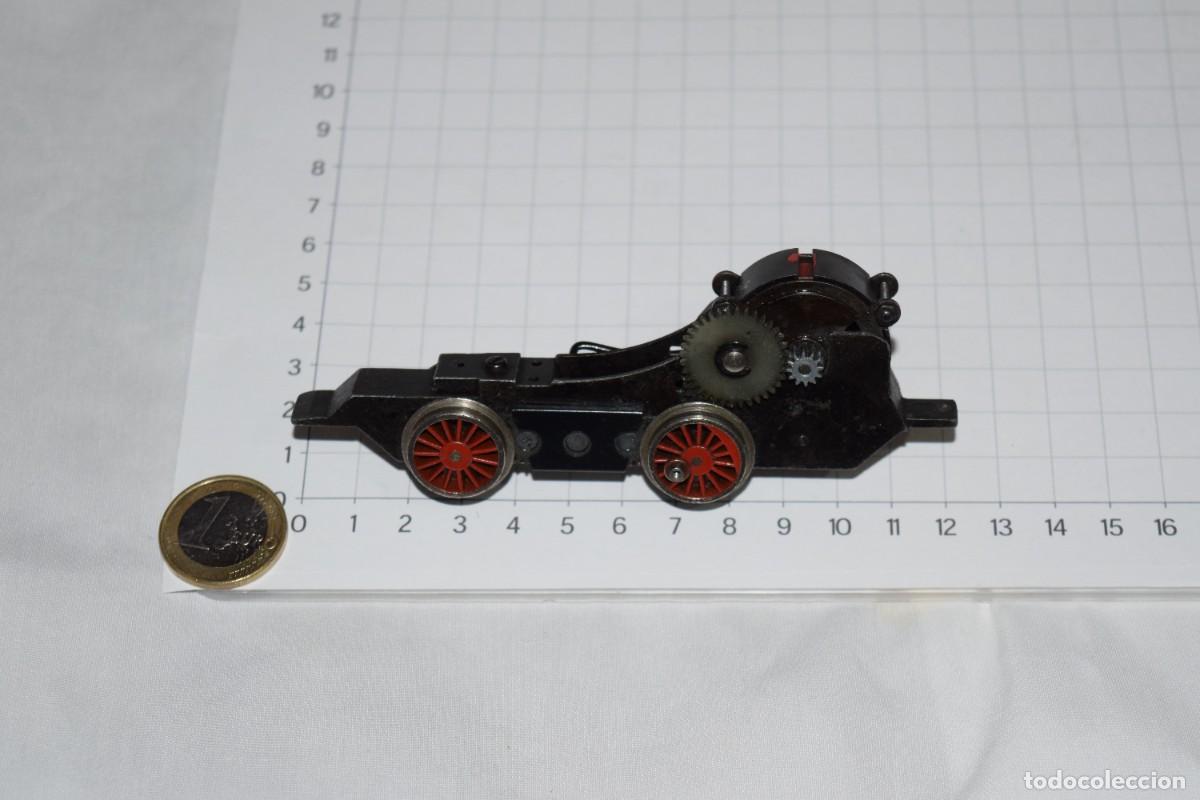 Trenes escala: Antiguo - Bogie, chasis, bastidor motor 3 polos, motor funcionando / ESCALA H0 &iexcl;Mira fotos/detalles!