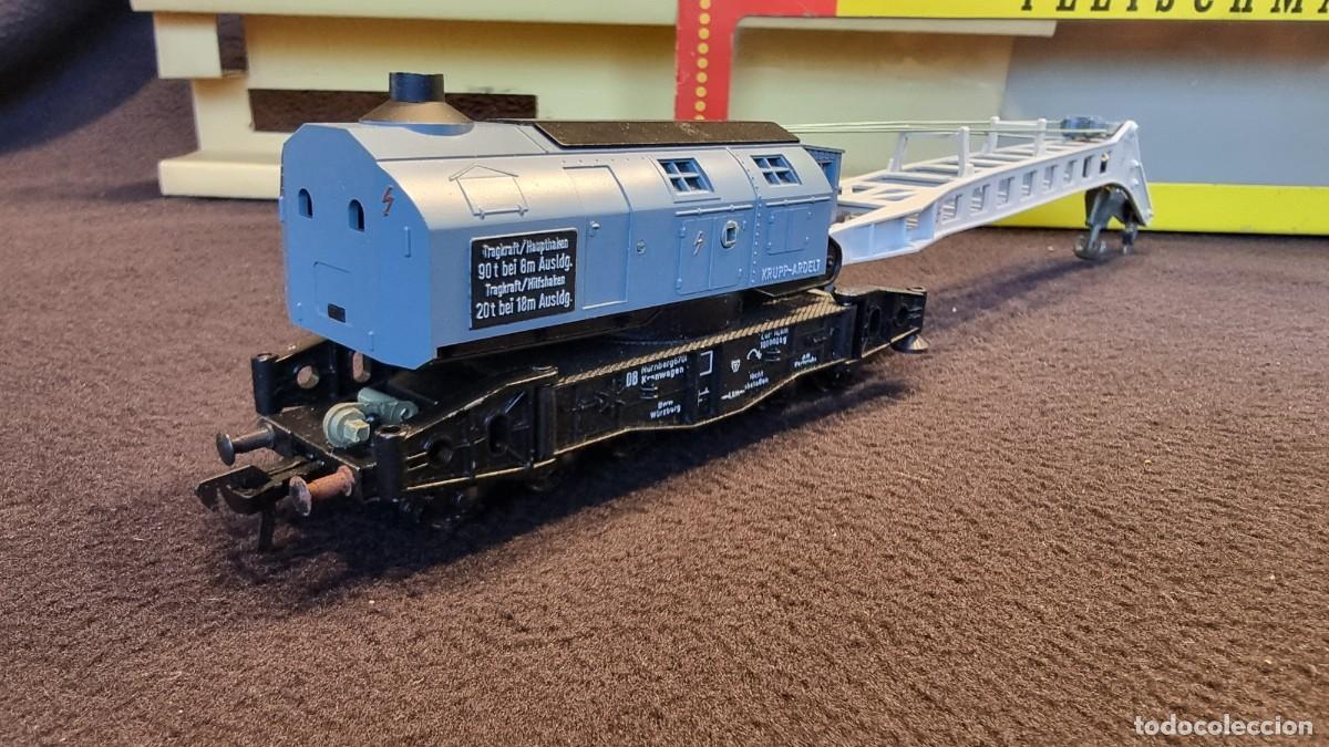 Trenes escala: VAGON GRUA FLEISCHMANN EN SU CAJA ORIGINAL FUNCIONA BIEN - Foto 4