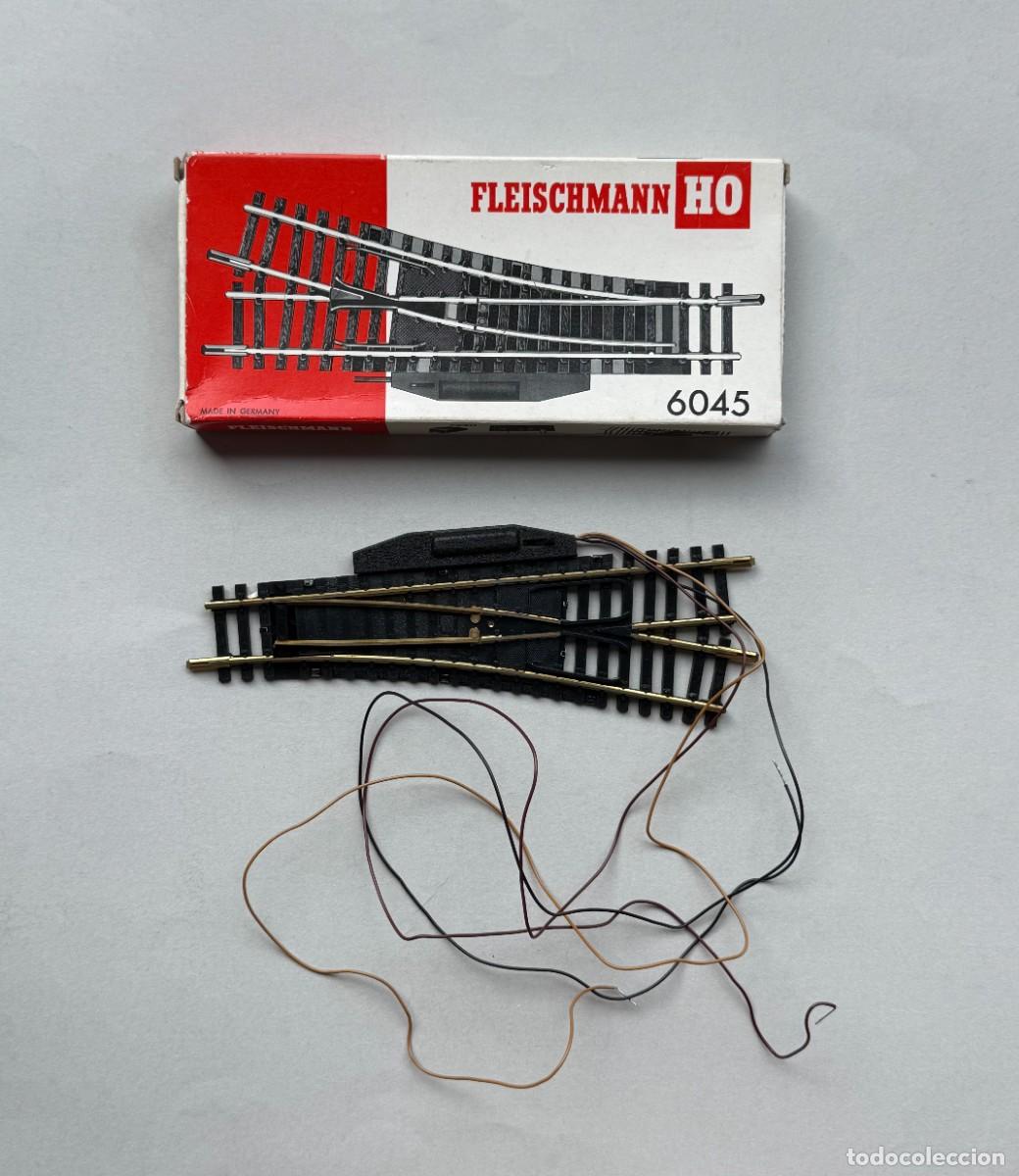Trenes escala: Desv&iacute;o Fleischmann H0. 6045 con caja