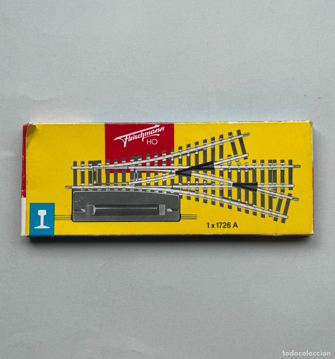 Trenes escala: Desv&iacute;o Fleischmann H0 1276 A. Sin estrenar. - Foto 2