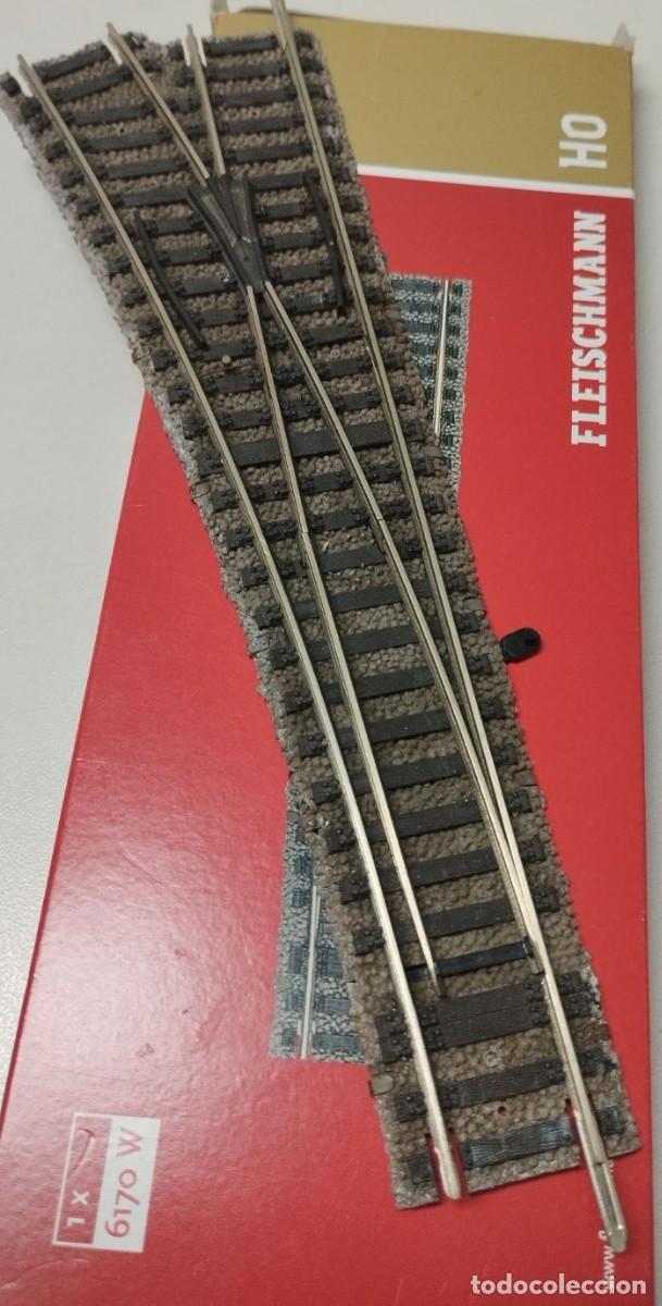 Trenes escala: Desvio Fleischmann H0 sin motor