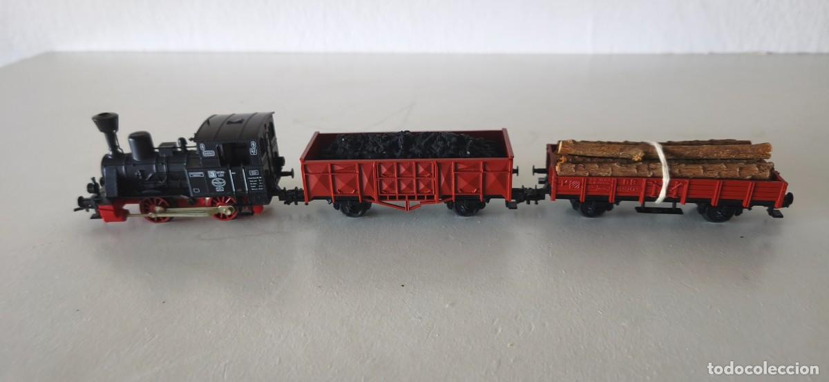 Trenes escala: CONJUNTO LOCOMOTORA Y DOS VAGONES FLEISCHMANN HO - Foto 1