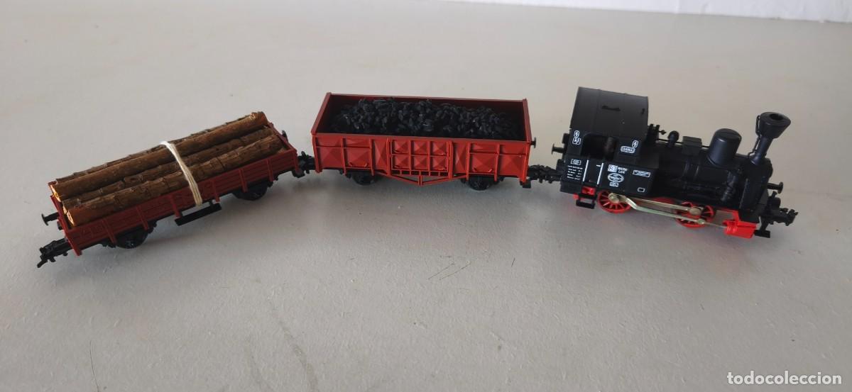 Trenes escala: CONJUNTO LOCOMOTORA Y DOS VAGONES FLEISCHMANN HO - Foto 7