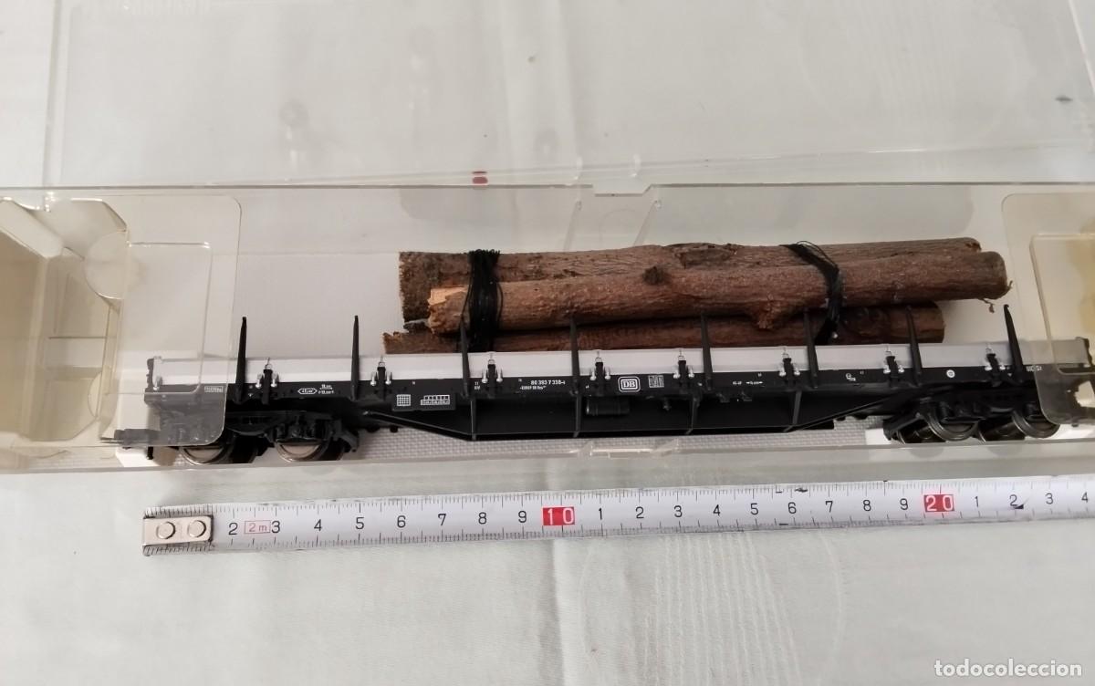 Trenes escala: VAGON CARGA TRONCOS FLEISCHMANN ESCALA HO , NUEVO EN SU CAJA , VER DESCRIPCION