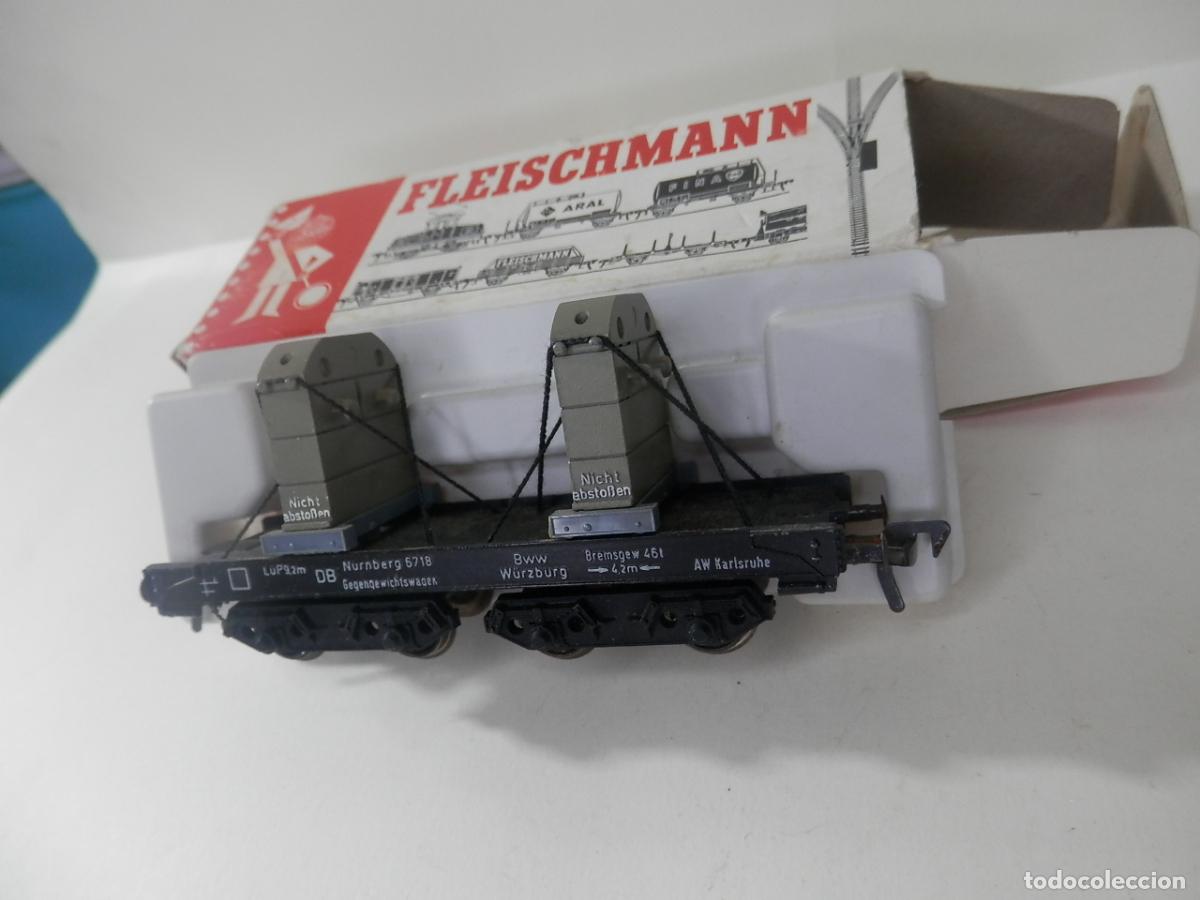 Trenes escala: VAGON AFECTO A GRUA ESCALA HO DE FLEISCHMANN - Foto 5