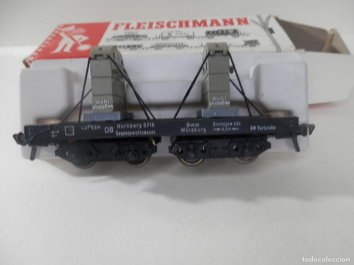 Trenes escala: VAGON AFECTO A GRUA ESCALA HO DE FLEISCHMANN